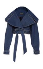 Christian Siriano Denim Motto Jacket