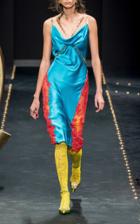 Versace Chain Detail Silk Dress