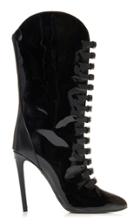 Giambattista Valli Patent Lace-up Boots