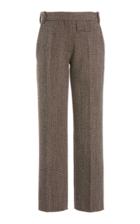 Moda Operandi Victoria Beckham Penelope Mlange Woven Cropped Straight-leg Trousers