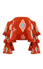 Mochi Izza Embroidered Off The Shoulder Top