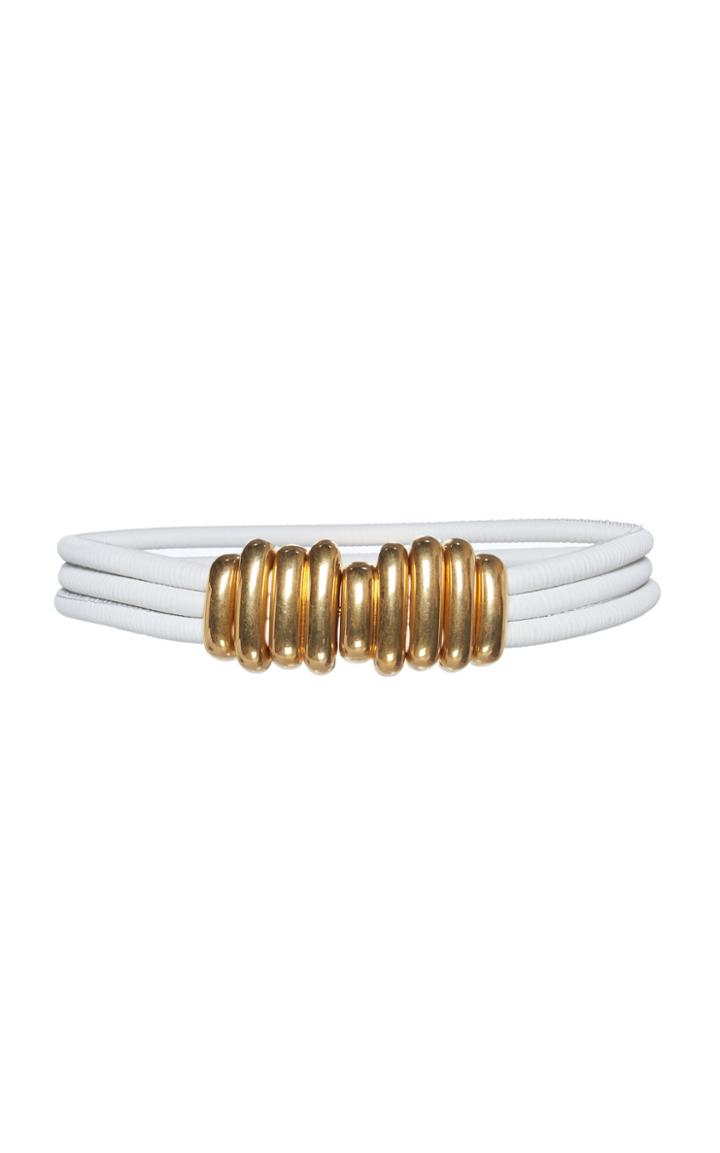 Bottega Veneta Embellished Textured-leather Belt Size: S