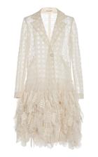 Moda Operandi Rahul Mishra Cityscape Embroidered Silk Trench Dress Size: 36