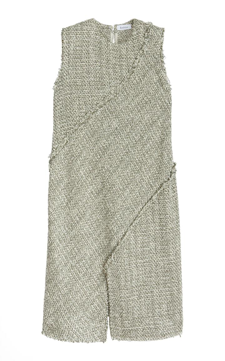 Moda Operandi Rodebjer Adrianna Fringed Tweed Midi Dress