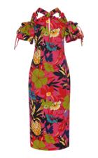 Moda Operandi Dundas Floral Halter Maxi Dress Size: 36