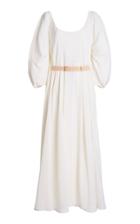 Moda Operandi Gabriela Hearst Willy Belt-detailed Wool-cashmere Midi Dress