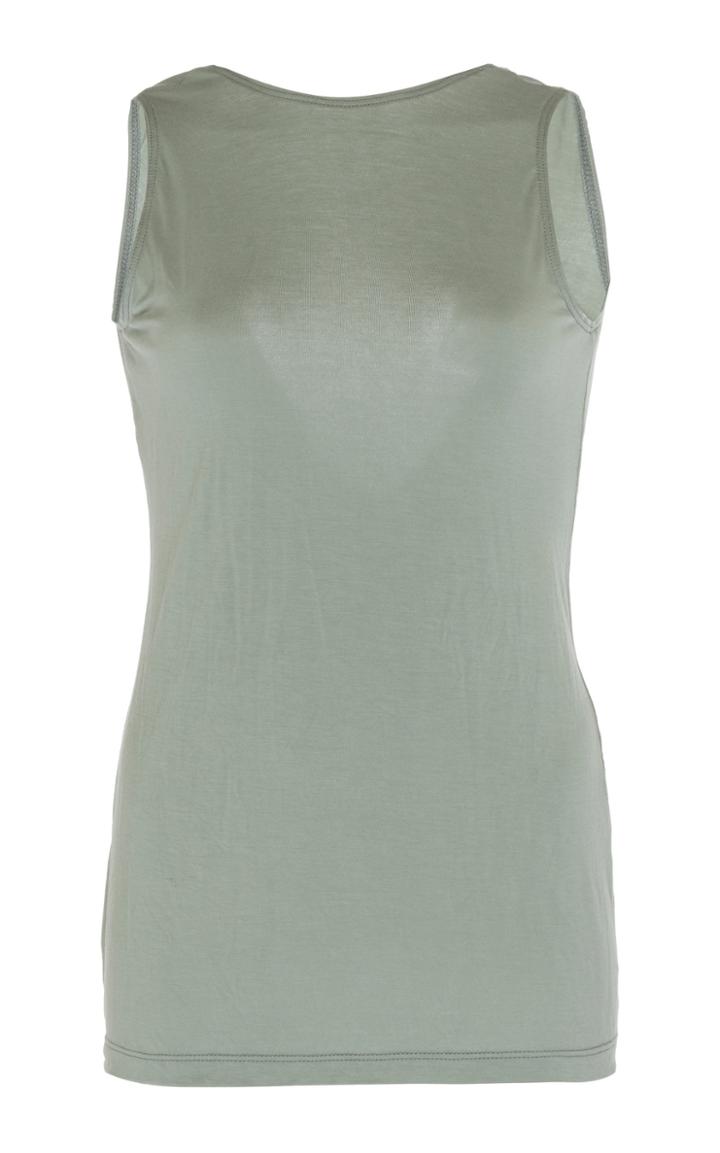 Albus Lumen Albus Sleeveless Cotton-jersey Top