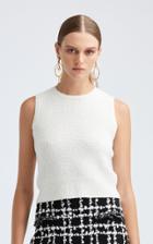 Moda Operandi Oscar De La Renta Sleeveless Crew Neckline Wool-blend Tank