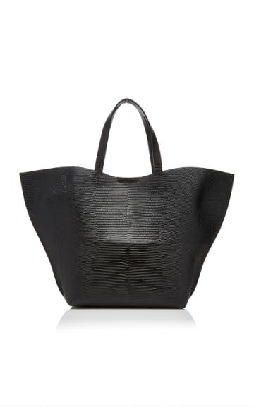 Imago-a Lizard Embossed Leather Shell Tote