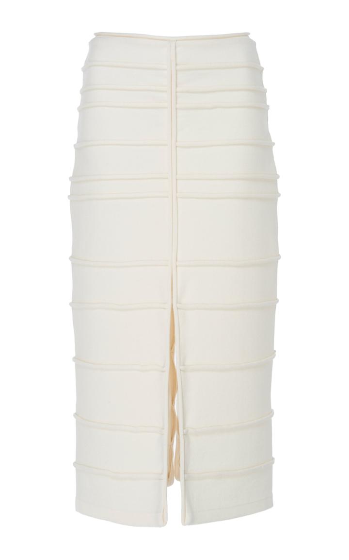 Maison Rabih Kayrouz Knit Wool Midi Pencil Skirt