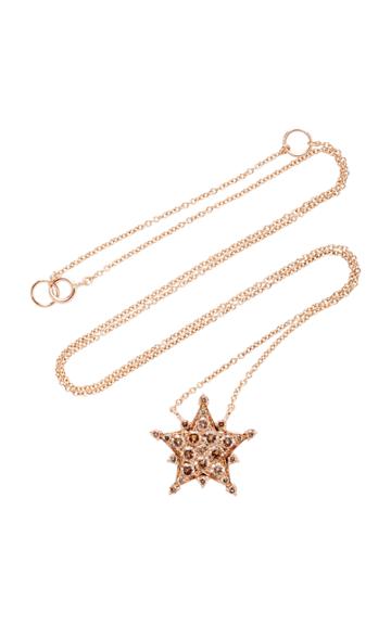 Nam Cho 18k Rose Gold Diamond Necklace