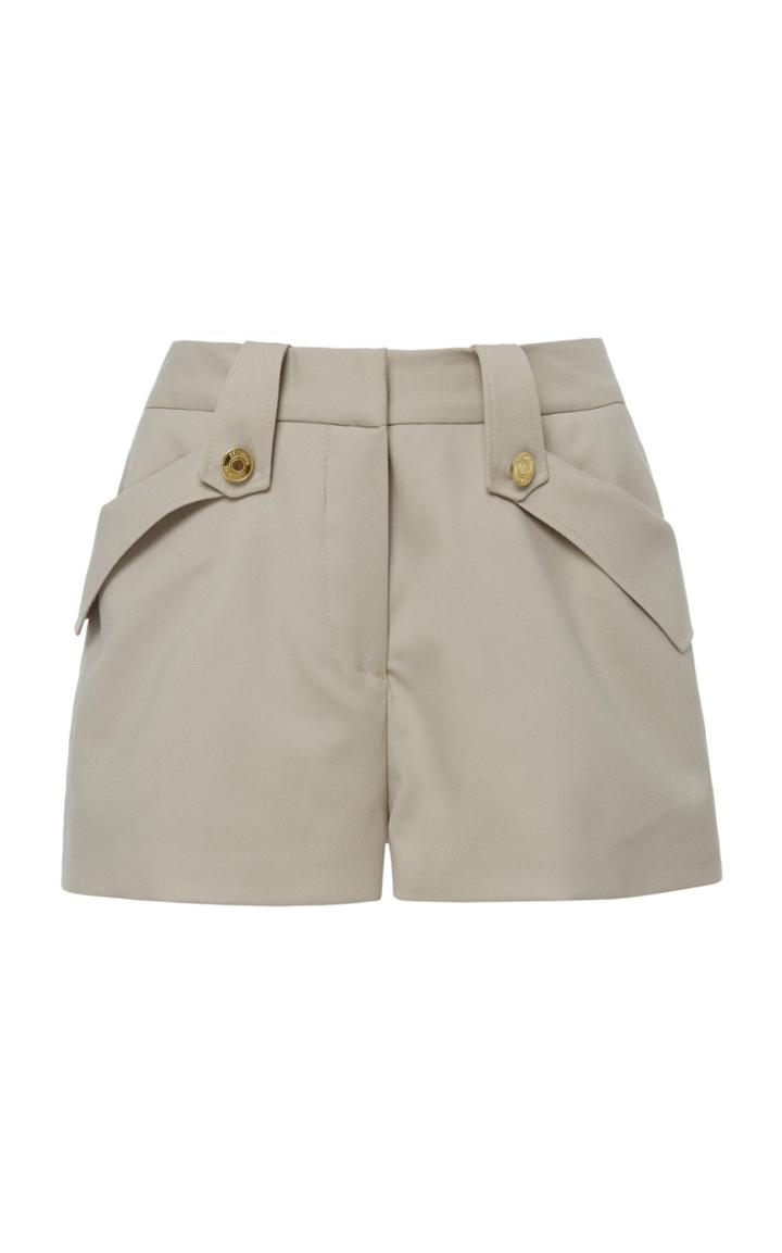 Brandon Maxwell Fold Over Pocket Shorts