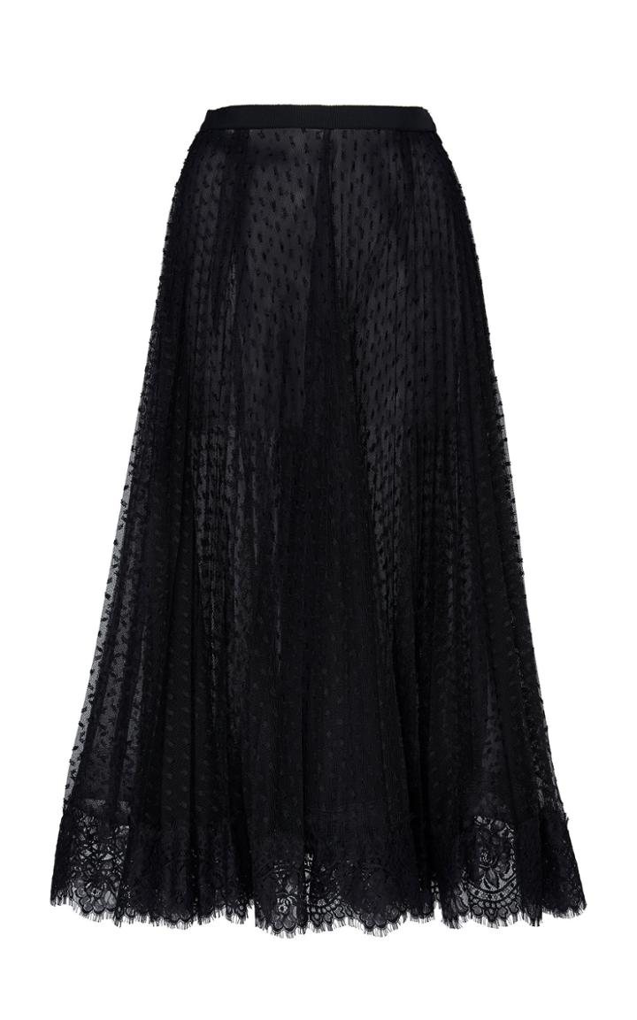 Moda Operandi Andrew Gn High-rise Polka-dot Tulle Skirt Size: 34