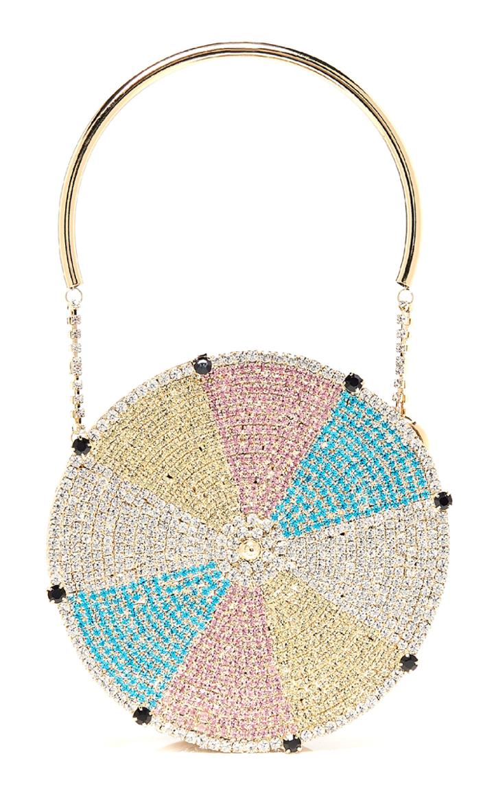Moda Operandi Rosantica Roue Crystal Fortune Wheel Top Handle Bag