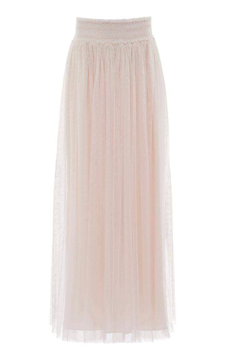 Needle & Thread Honeycomb Smocked Maxi Skirt