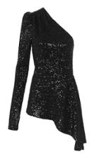 Rebecca Vallance Mica One Shoulder Long Sleeve Top
