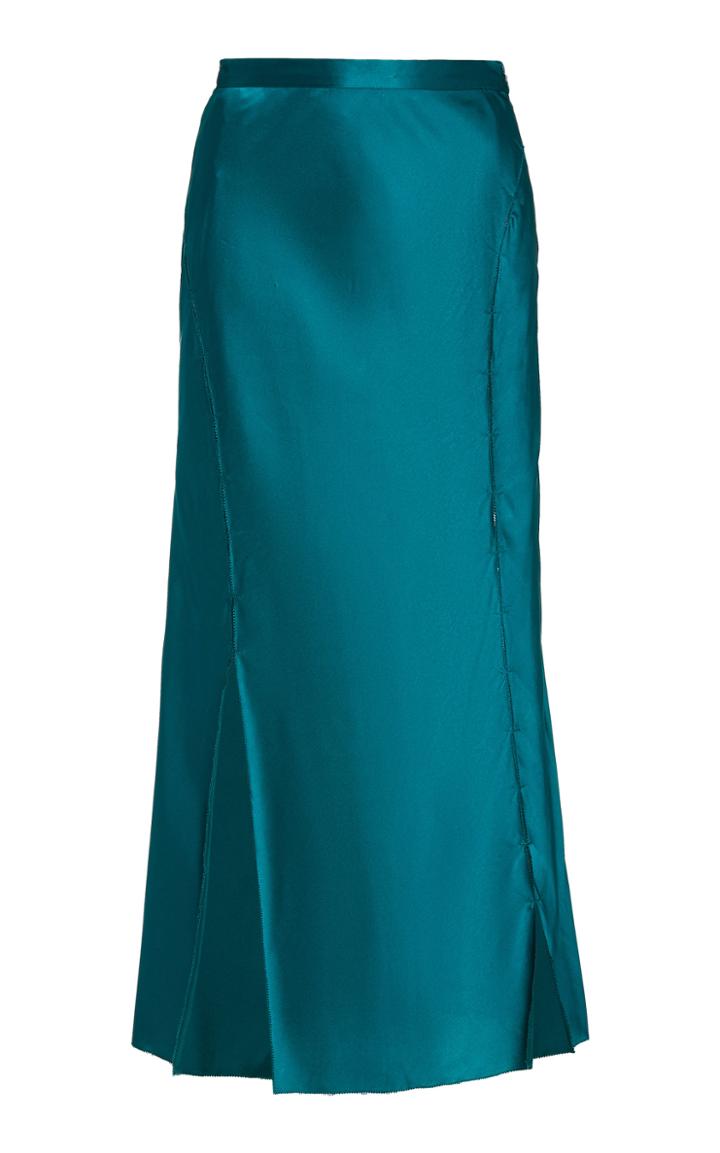 Moda Operandi Cult Gaia Marri High-rise Satin Midi Skirt