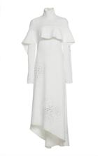 Ellery Empirical Satin Ruffle-front Dress