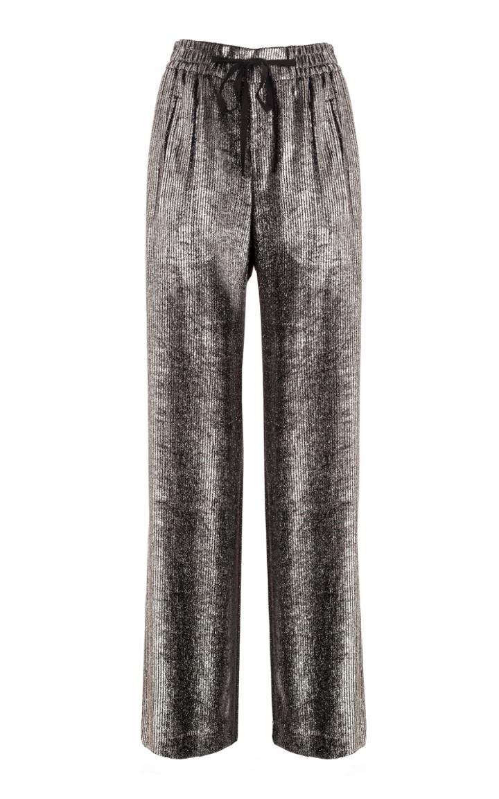 Genny Black Sheen Pant