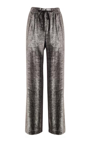 Genny Black Sheen Pant