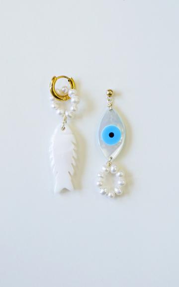 Moda Operandi Liou Pearth Pez Earrings