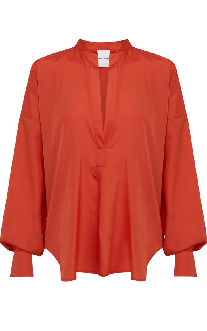 Moda Operandi Bondi Born Universal Silk-blend Shirt
