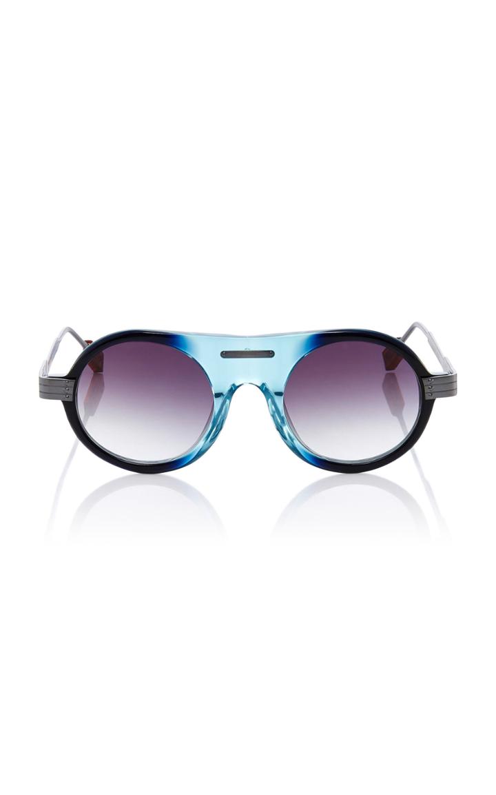 Rosie Assoulin X Morgenthal Frederics Herbie Round-frame Sunglasses