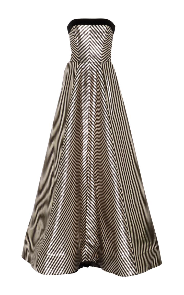 Monique Lhuillier Strapless Ball Gown