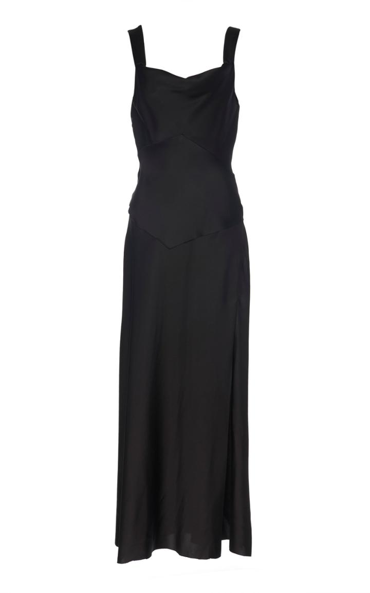 Marina Moscone Open Back Midi Dress