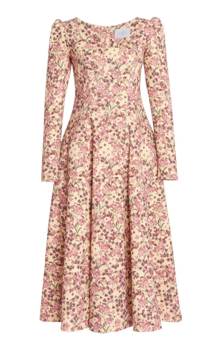 Moda Operandi Luisa Beccaria Floral-printed Crepe Dress