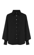 Moda Operandi Anna Quan Castiglia Bishop-sleeve Cotton Poplin Shirt