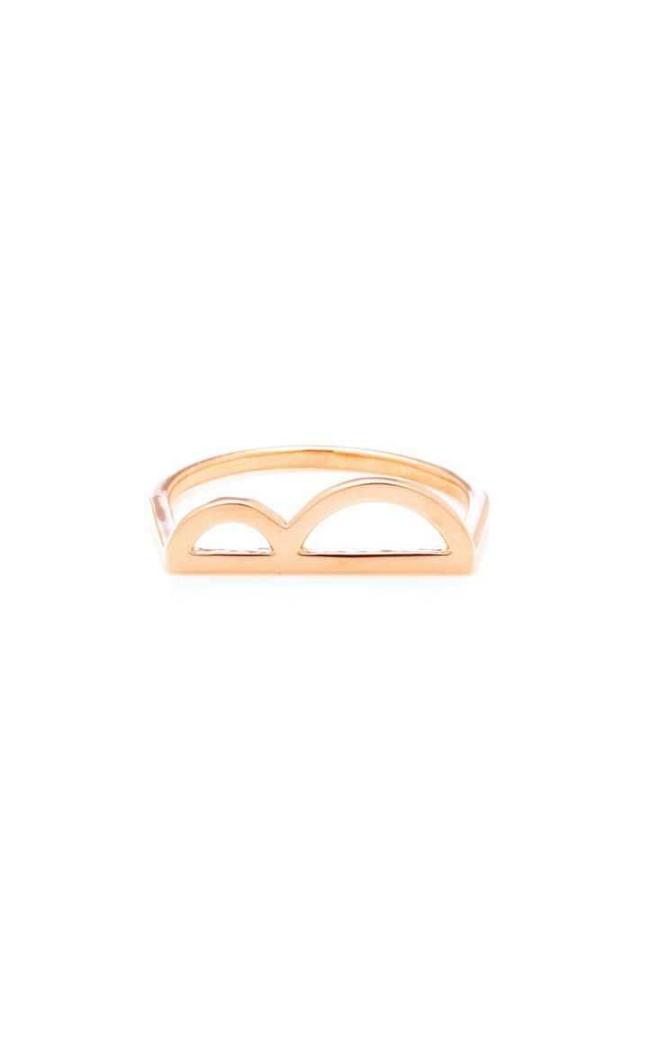 Kwit Custom Rose Gold Letter Ring