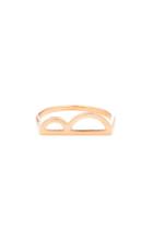 Kwit Custom Rose Gold Letter Ring