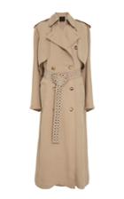 Alexander Wang Blouson Trench Coat With Grommeted Belt