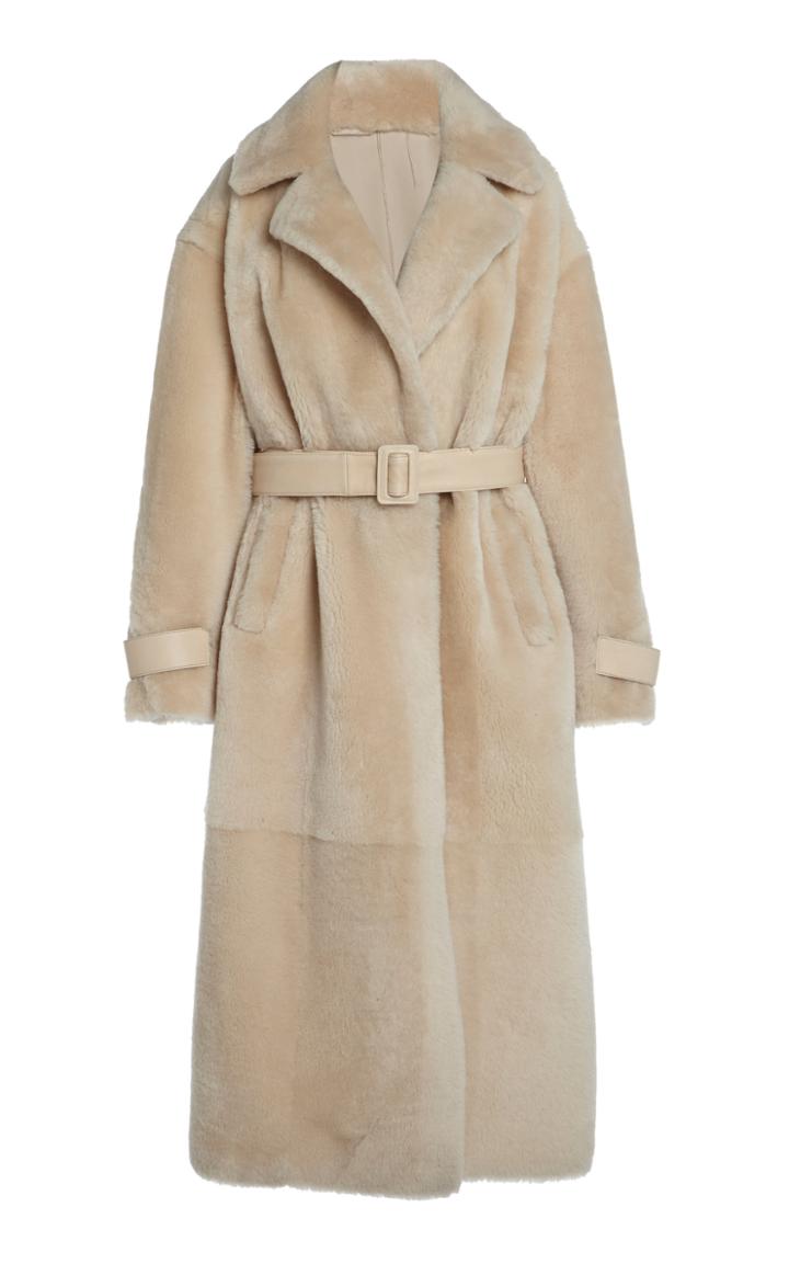 Moda Operandi Zeynep Aray Merino Belted Shearling Coat