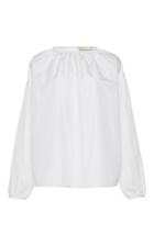Maison Rabih Kayrouz Gathered Long Sleeve Blouse