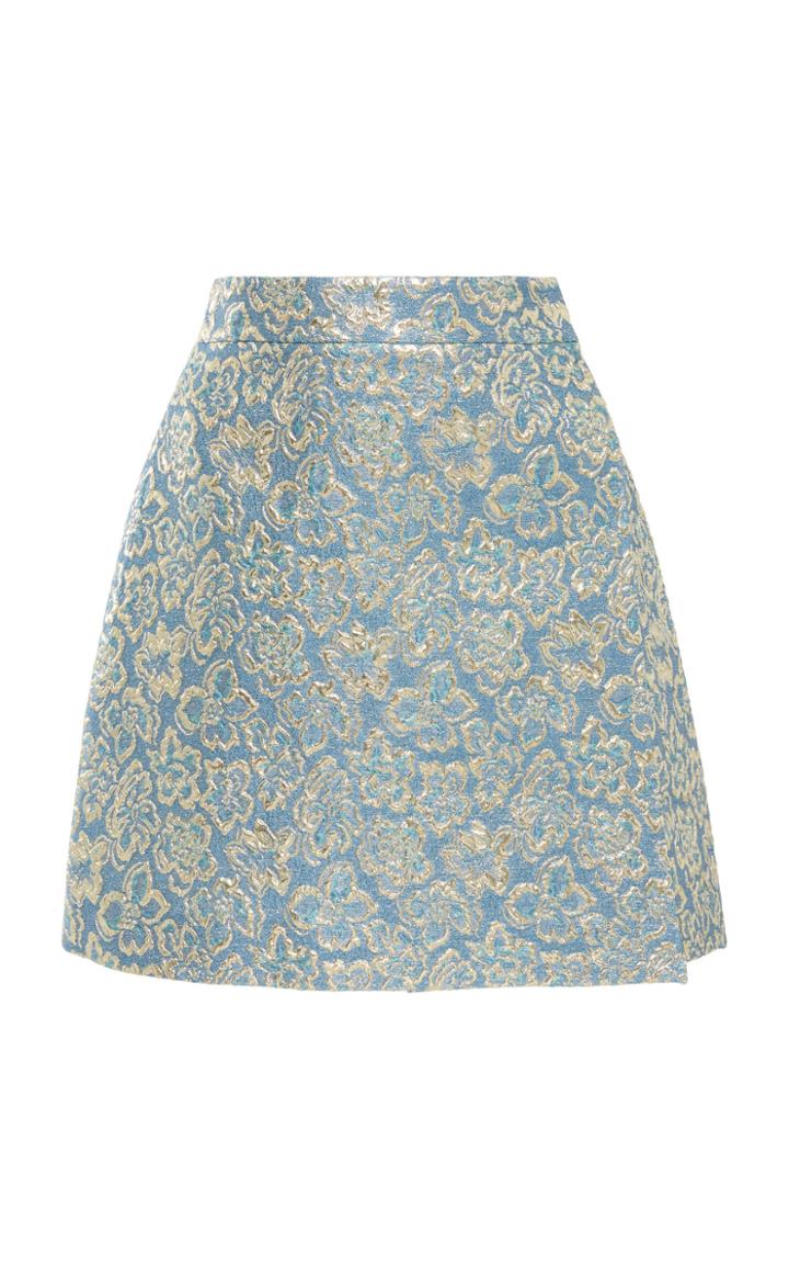 Ermanno Scervino High-waisted Lurex Mini Skirt