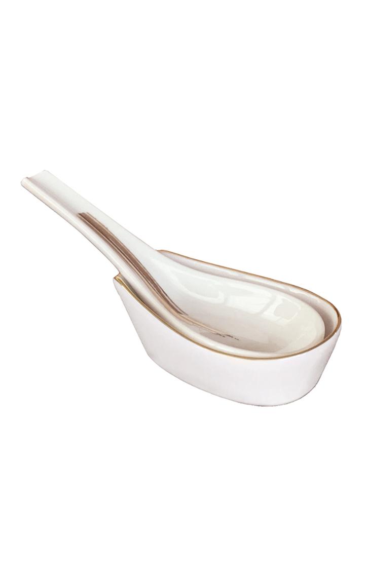 Moda Operandi Andre Fu Living Set Of 2 Brush Chinese Spoon W/ Spoon Holder Set