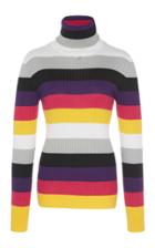 Courrges Stripped Turtle Neck Top