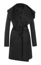 Rick Owens Belted Hooded Jacket
