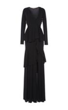 Roberto Cavalli Black Jersey Dress