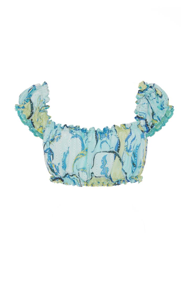 Emilio Pucci Printed Cropped Top