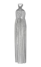 Galvan Galaxy Flyover Sequin Halter Dress