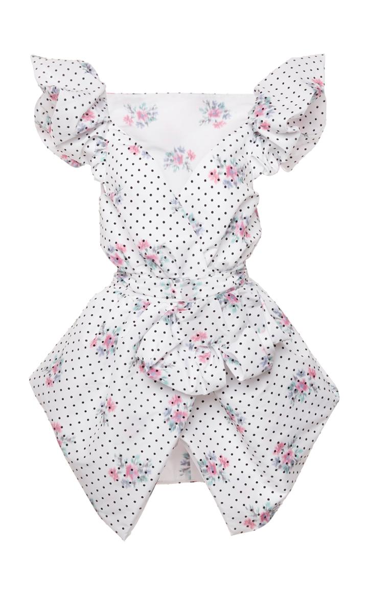 Philosophy Di Lorenzo Serafini Floral-print Taffeta Mini Dress