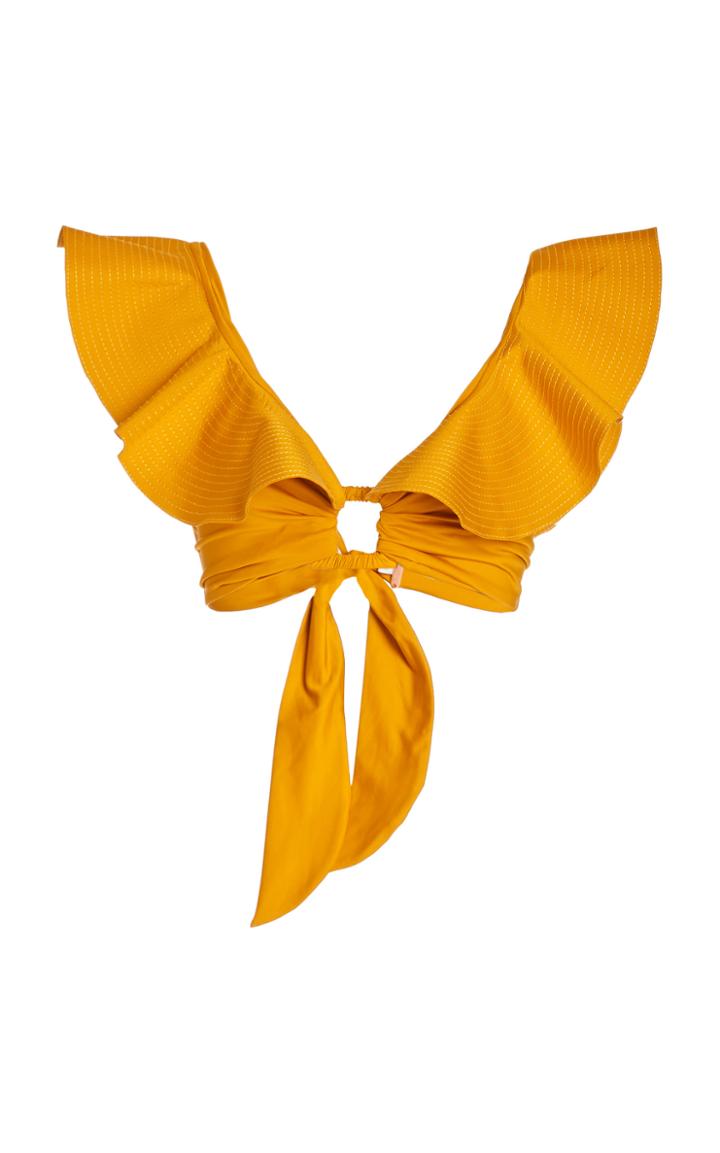Johanna Ortiz Talisman Ruffled Bikini Top