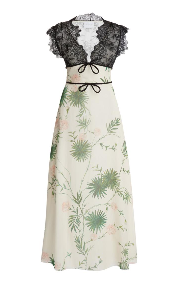 Moda Operandi Giambattista Valli Floral And Lace Silk Dress
