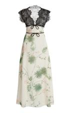 Moda Operandi Giambattista Valli Floral And Lace Silk Dress