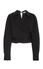 Moda Operandi Vince Cotton-poplin Wrap Shirt