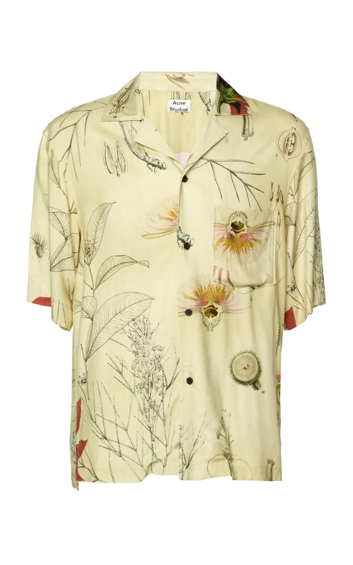 Acne Studios Simon Printed Crepe Shirt