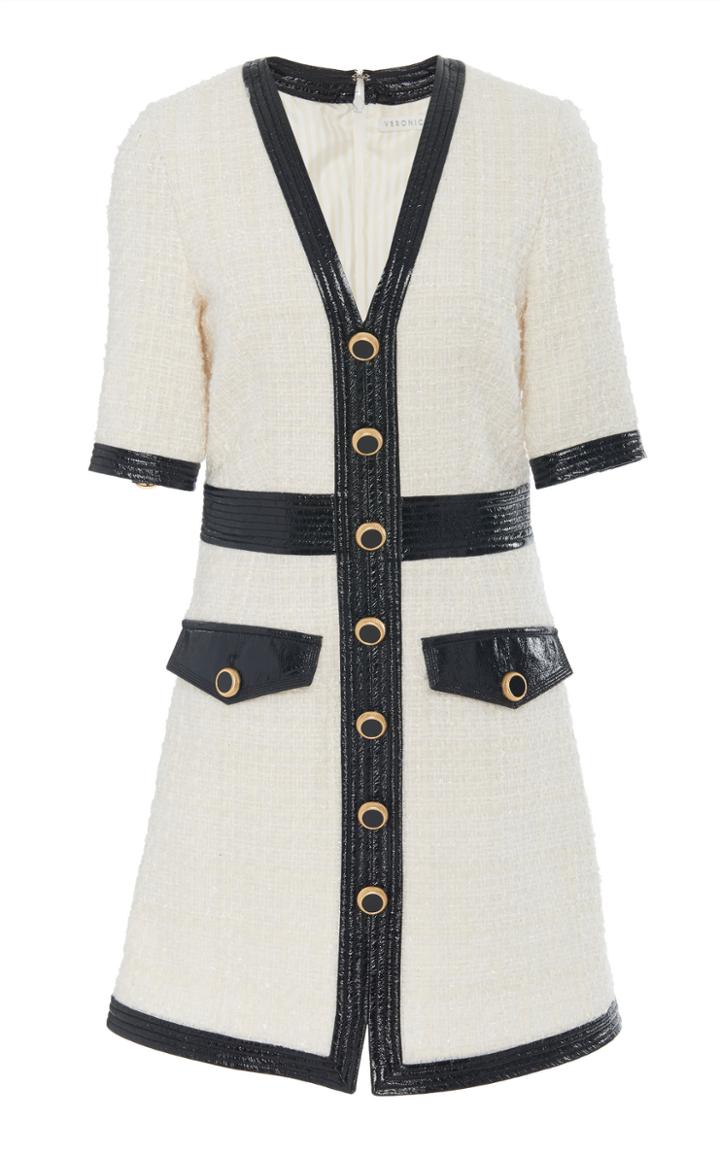Veronica Beard Simona Metallic Tweed Mini Dress